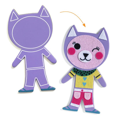 Djeco DIY Magnets, Funky Family