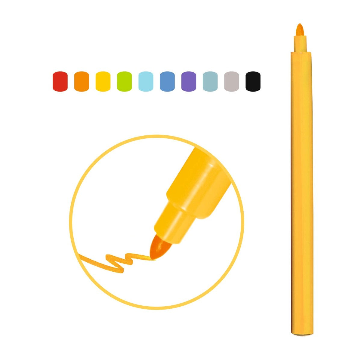 Djeco Markers, Rainbow - Set of 10
