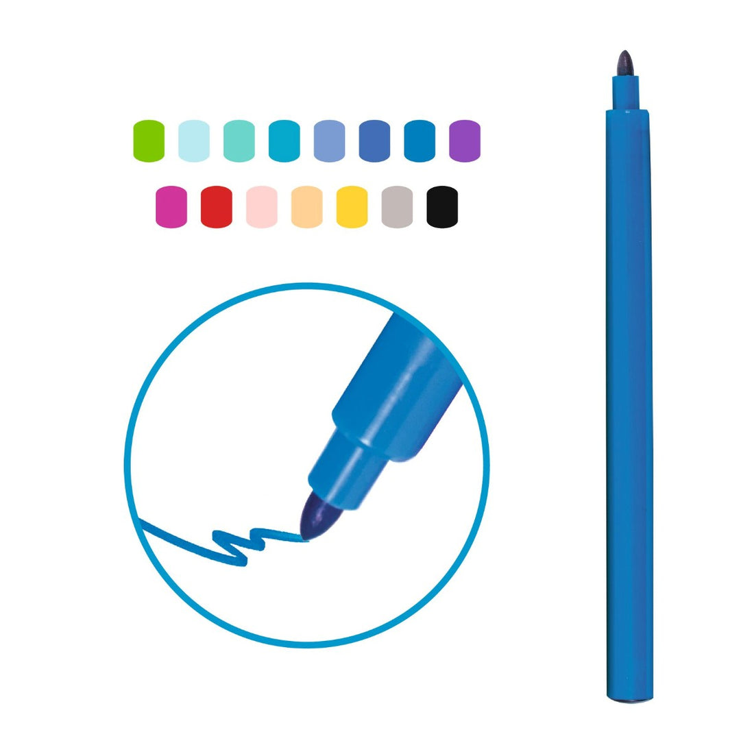 Djeco Markers, Pacific - Set of 15