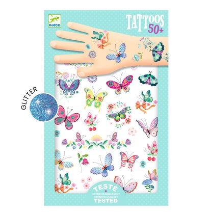 Djeco Temporary Tattoos, Butterflies