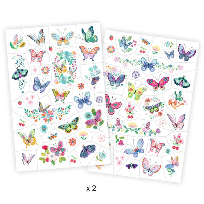 Djeco Temporary Tattoos, Butterflies