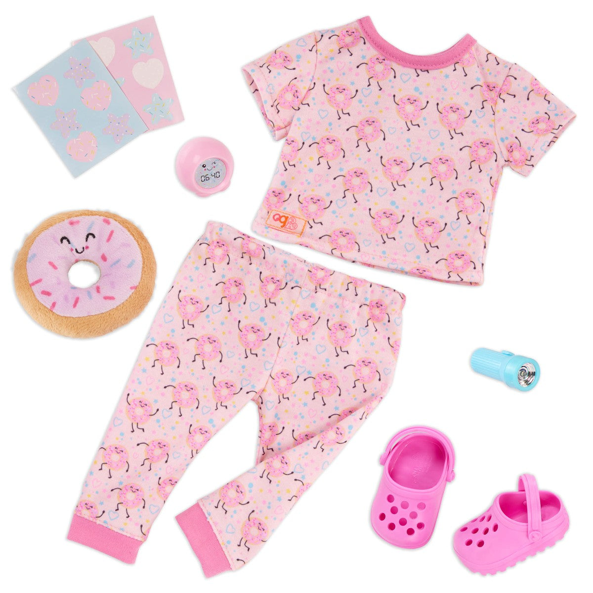 Our Generation Deluxe Doll Clothes, Donut Pajamas