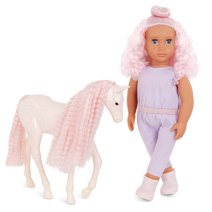 Our Generation doll with foal, Elara
