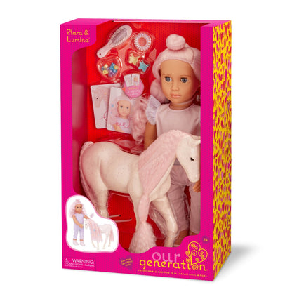 Our Generation doll with foal, Elara
