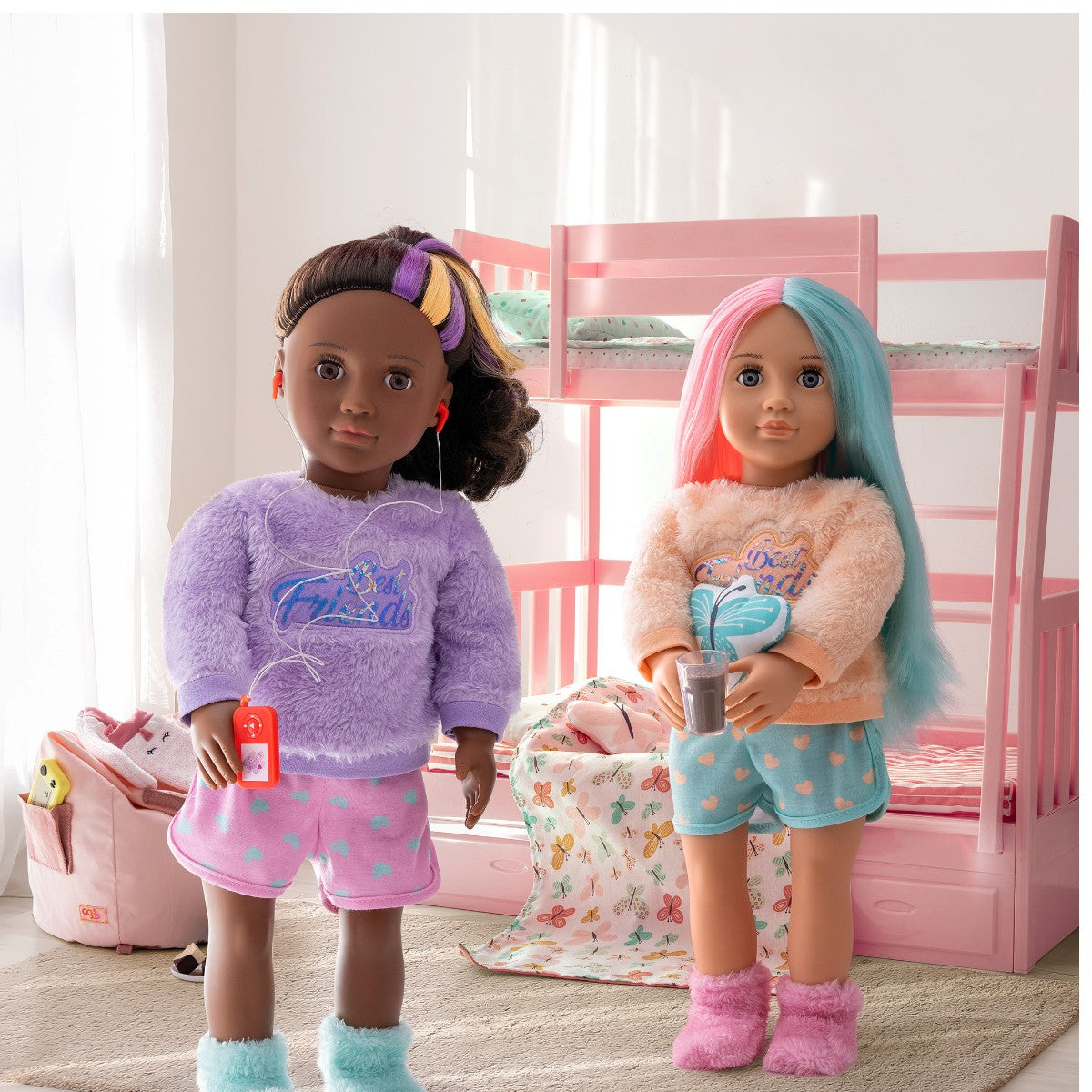 Our Generation Doll Accessories, Bunk Bed with Butterflies