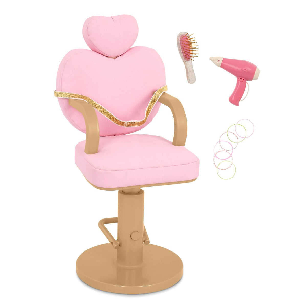 Our Generation Doll Accessories, Hairstyling Chair - Heart