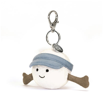 Jellycat Keychain, Fun, Amuseables Sports Golf Ball Charm - 12 cm