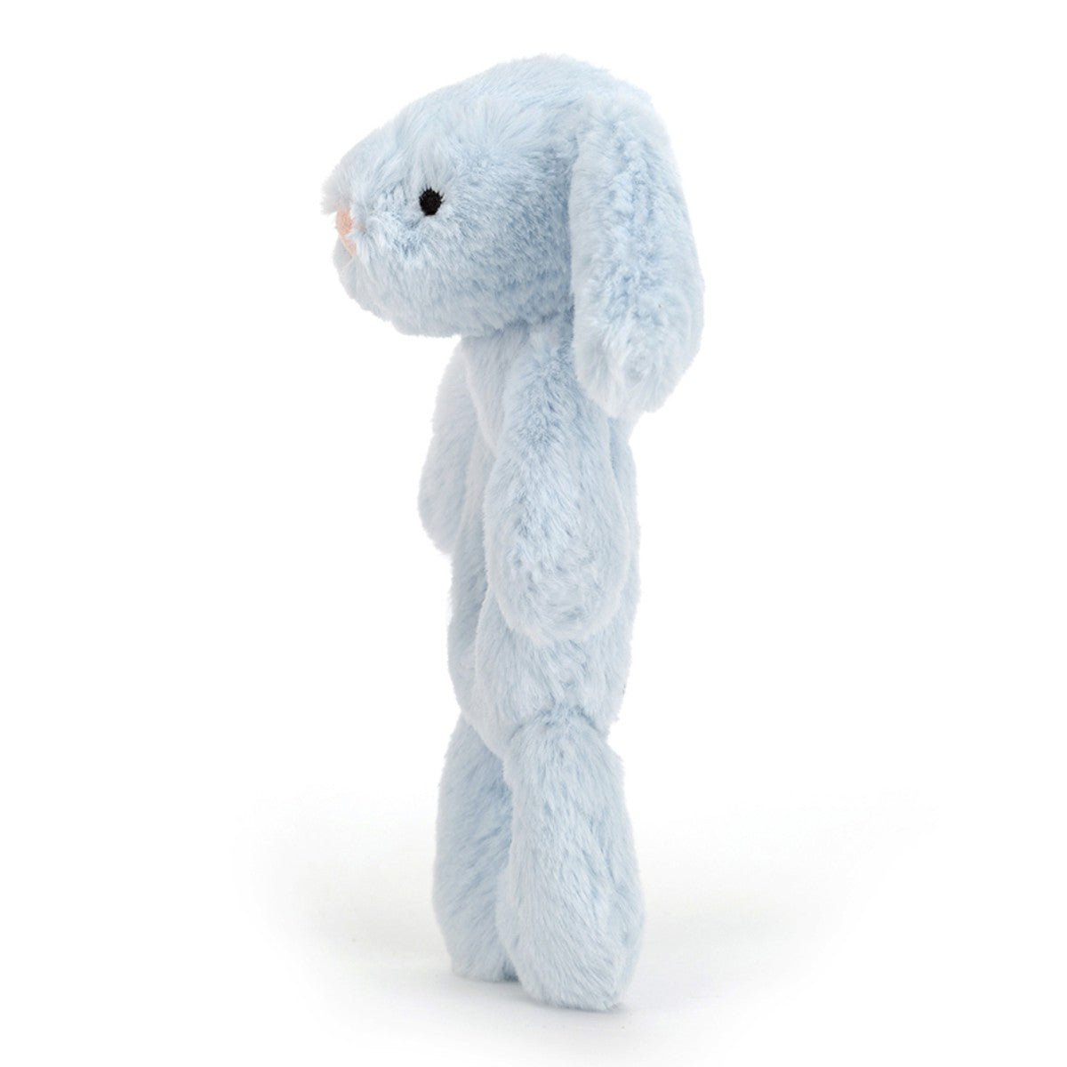 Baby Jellycat Teether Rattle, Bashful Bunny - Light Blue