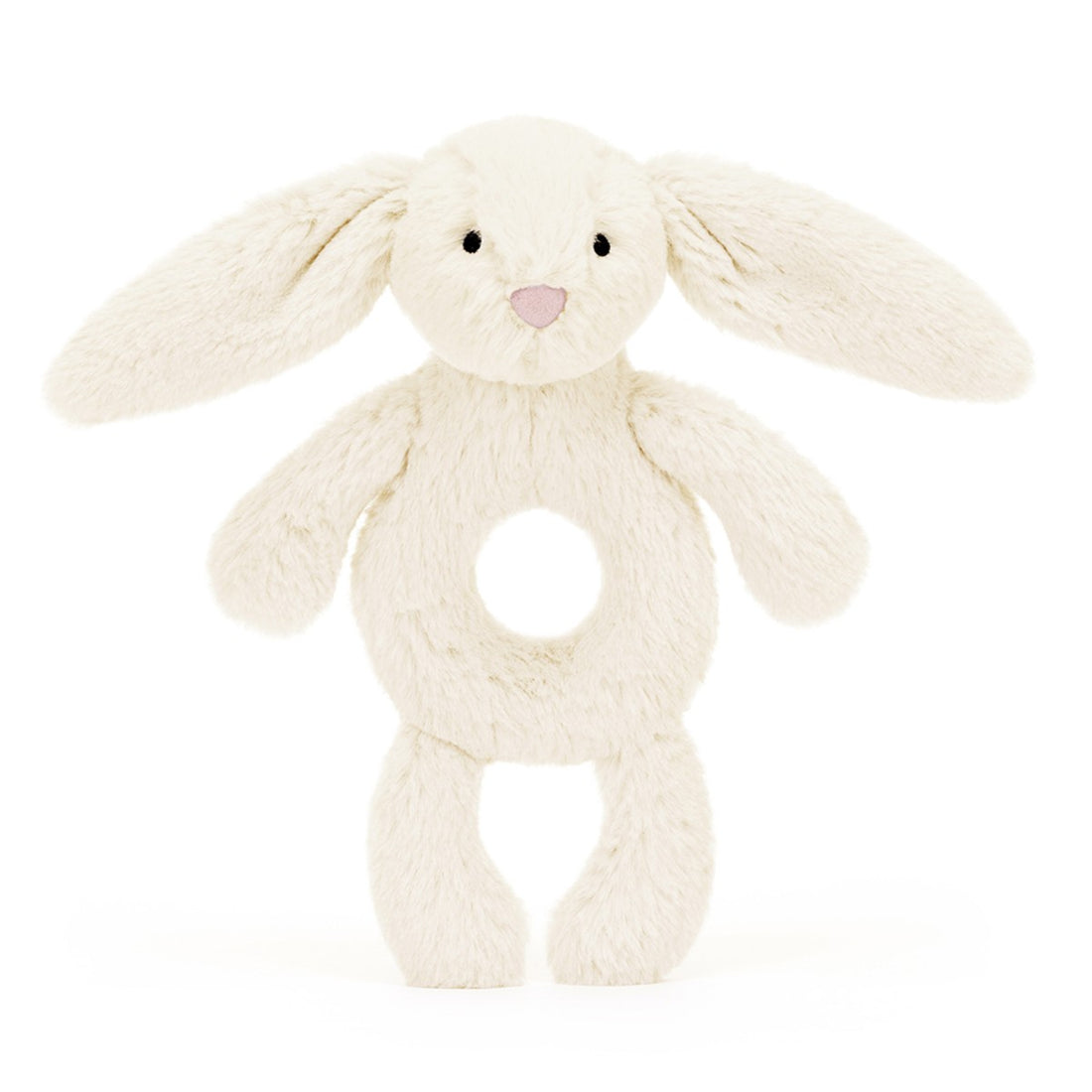 Baby Jellycat Ring Rattle, Bunny, Cream - 15 cm
