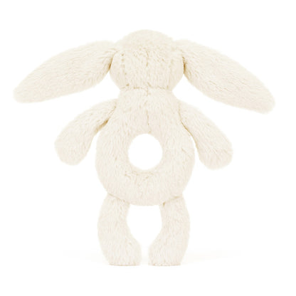 Baby Jellycat Ring Rattle, Bunny, Cream - 15 cm