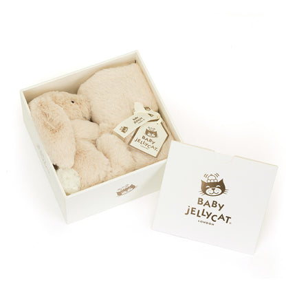 Jellycat Luxe Baby Security Blanket in Gift Box, Willow Bunny