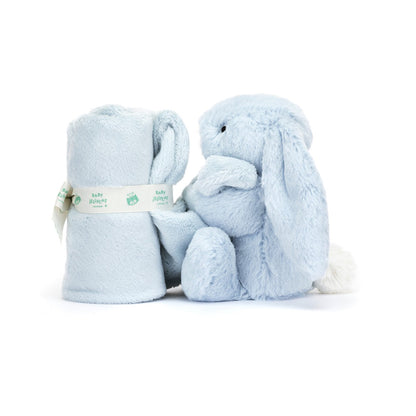 Baby Jellycat Bashful Security Blanket, Bunny - Light Blue