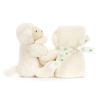 Baby Jellycat Plush, Bashful Snuggly Blanket - Lamb