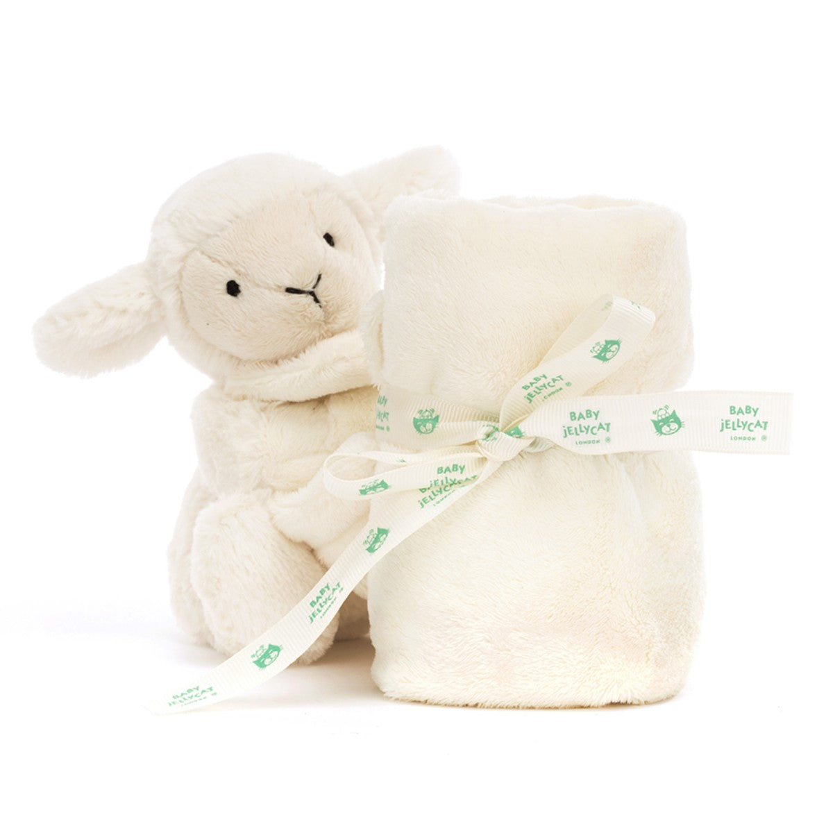 Baby Jellycat Plush, Bashful Snuggly Blanket - Lamb