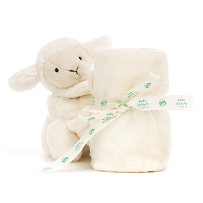 Baby Jellycat Plush, Bashful Snuggly Blanket - Lamb
