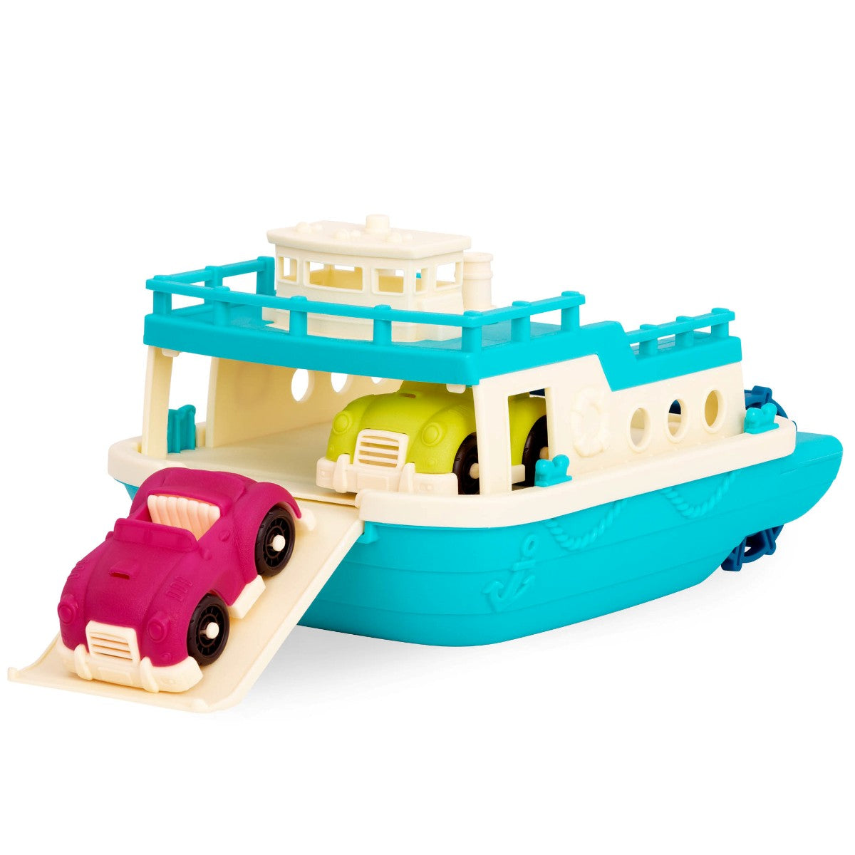 Wonder Wheels, Ferry with 2 Cars - Turquoise