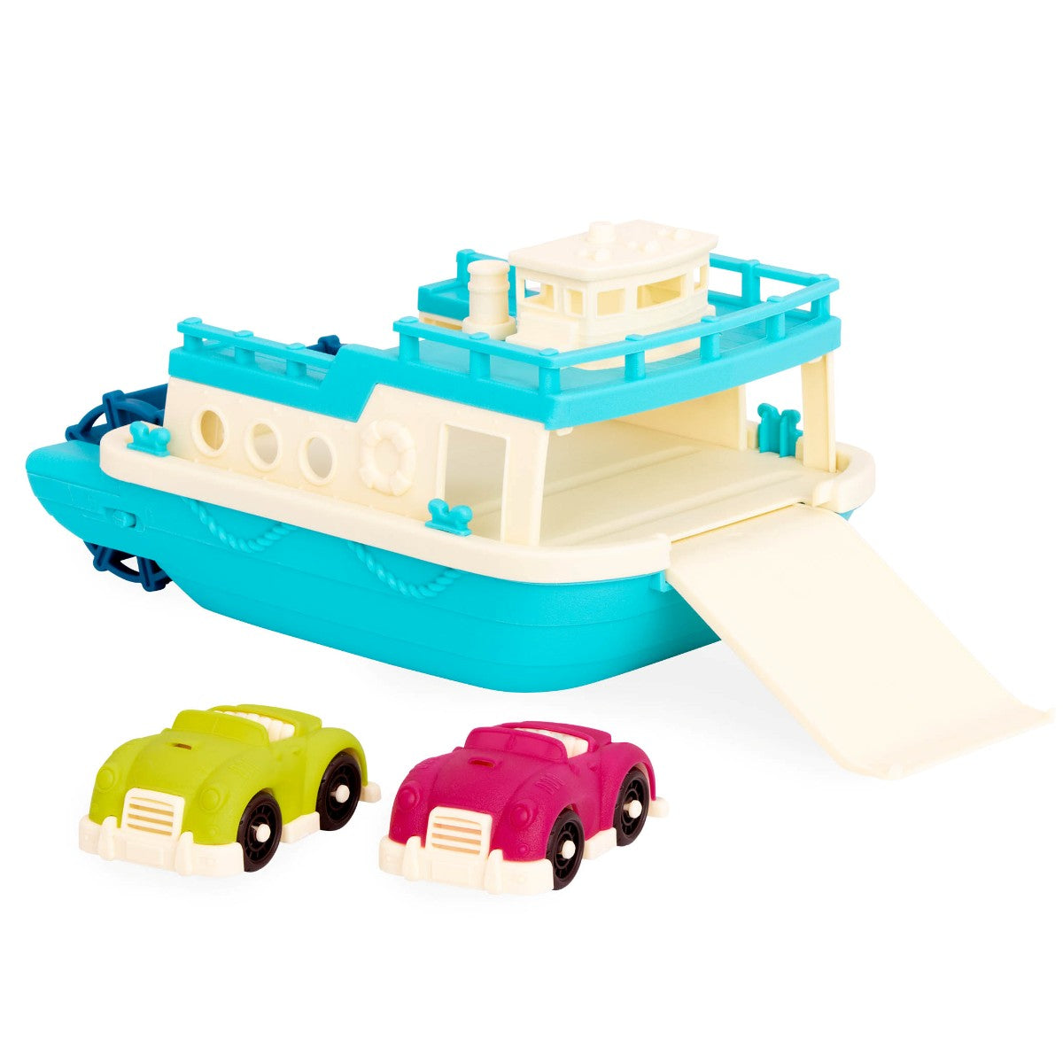 Wonder Wheels, Ferry with 2 Cars - Turquoise