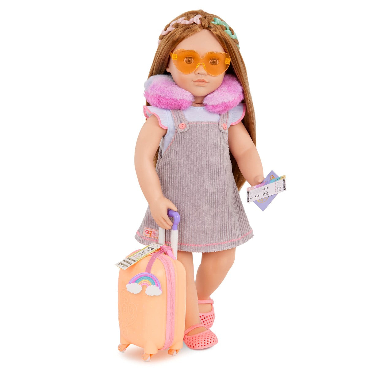 Our Generation Doll Accessories, Suitcase Set - Rainbow