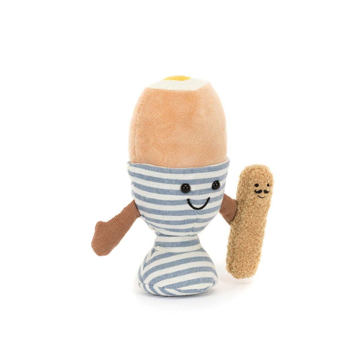 Jellycat Plush, Amuseable Egg, Soft Boiled Egg with Bread - 16 cm