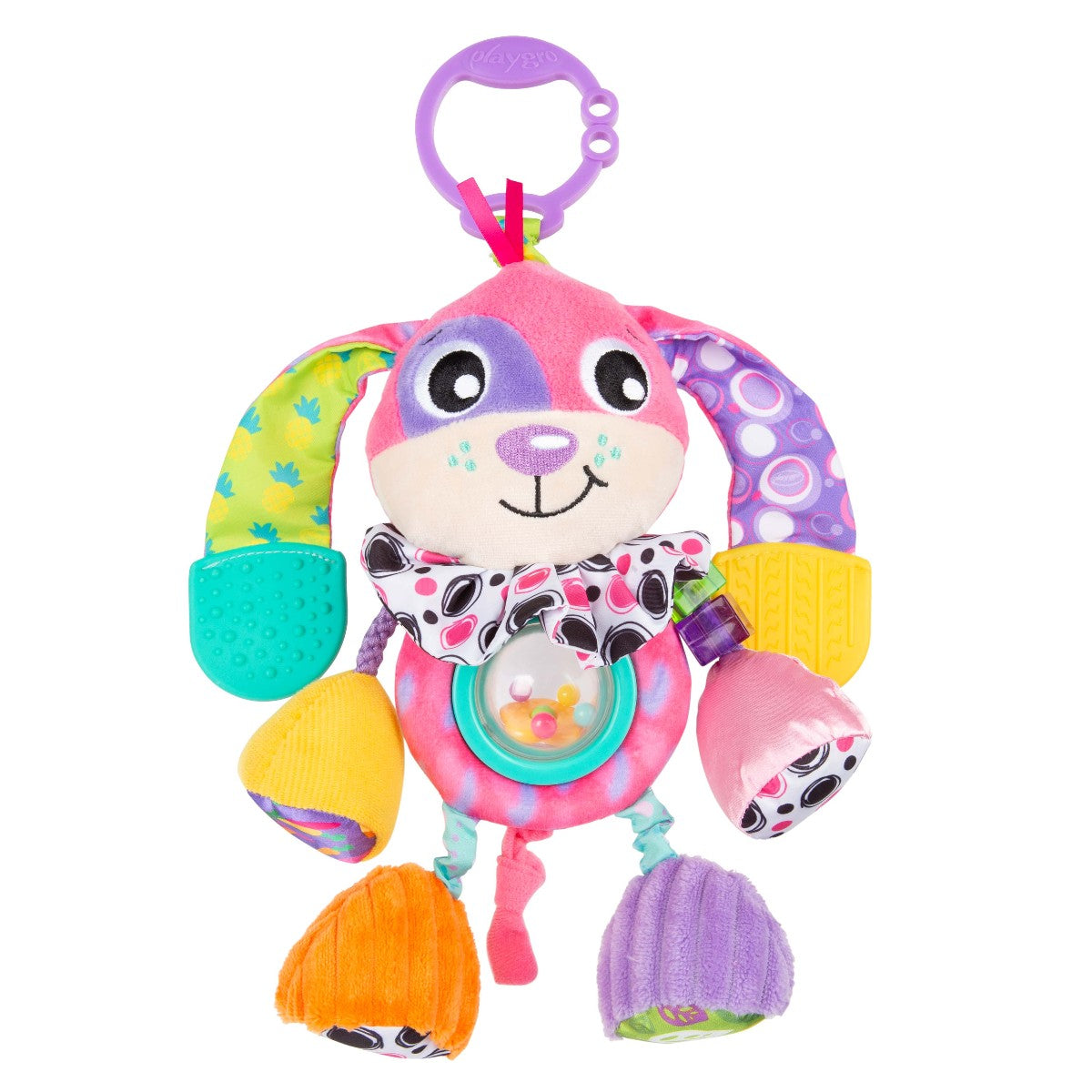 Playgro Dixie Baby Toy, Activity Dog with Attachment