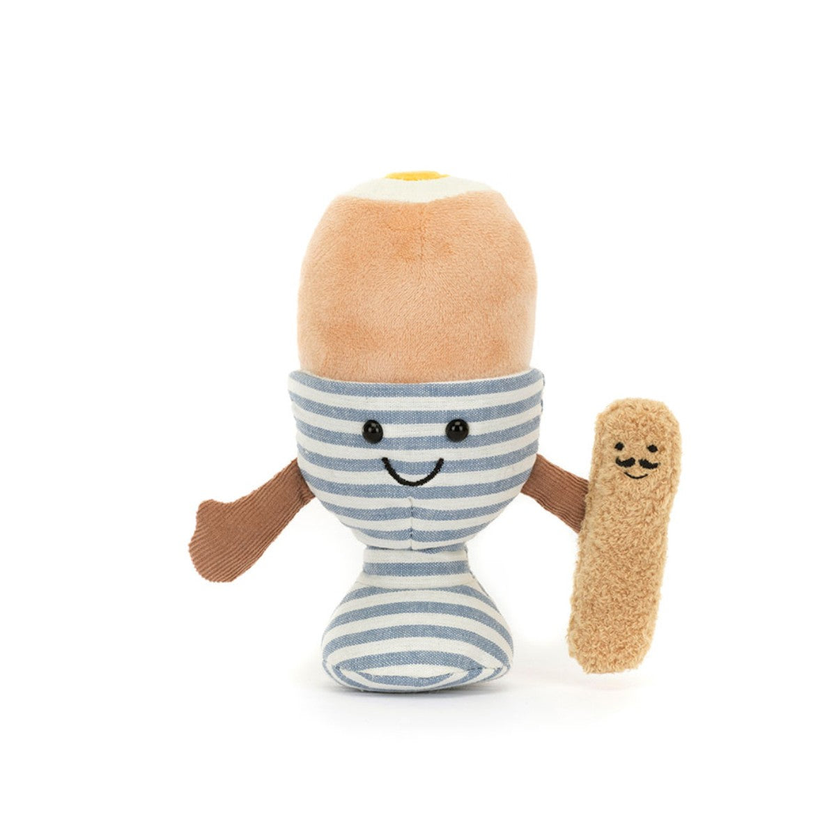 Jellycat Plush, Amuseable Egg, Soft Boiled Egg with Bread - 16 cm