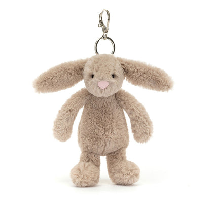Jellycat Keychain, Bashful Bag Charm - Beige Bunny