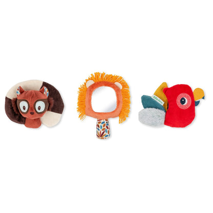 Lilliputiens Baby Sensory Rattle Gift Set, Jack with Rattles