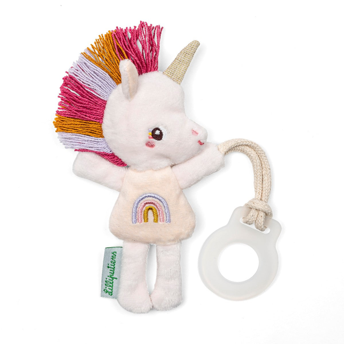 Lilliputiens Pacifier Accessory, Lena Mini Friend with Room for Pacifier