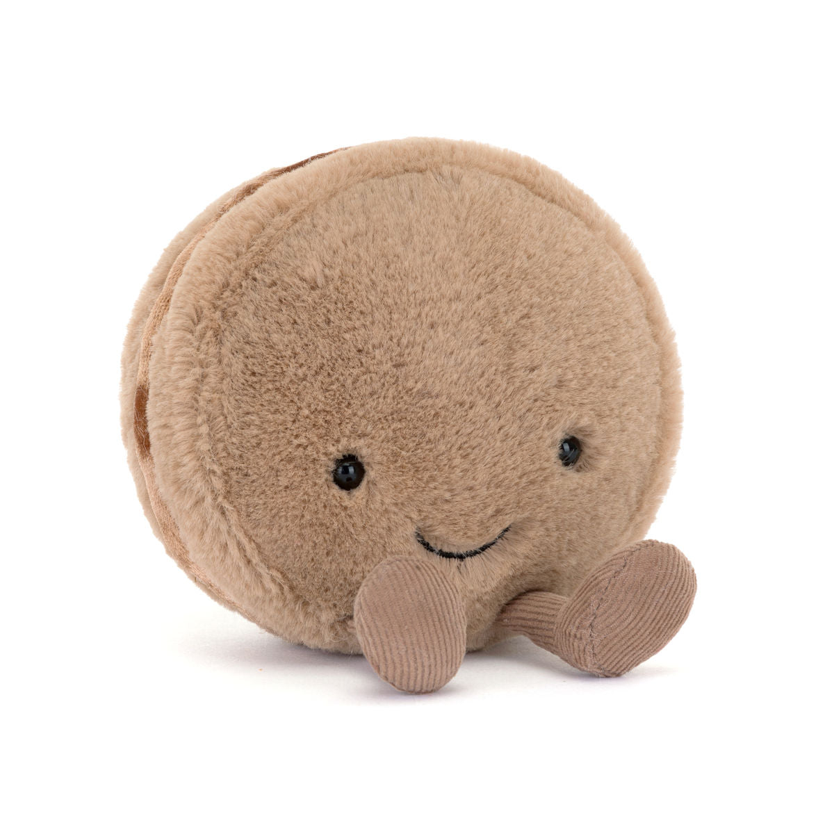 Jellycat Stuffed Toy, Food Bake, Amuseables Mona Macaron Chocolate - 12 cm