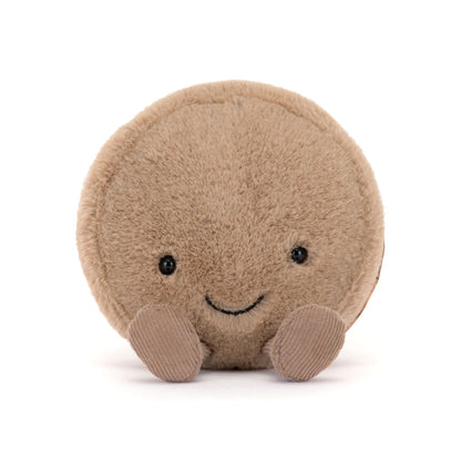 Jellycat Stuffed Toy, Food Bake, Amuseables Mona Macaron Chocolate - 12 cm