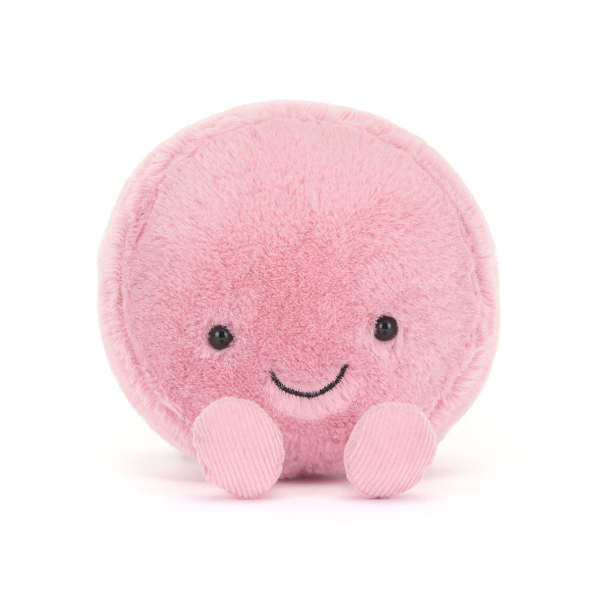 Jellycat Plush Toy, Food Bake, Amuseables Mia Macaron Strawberry - 12 cm