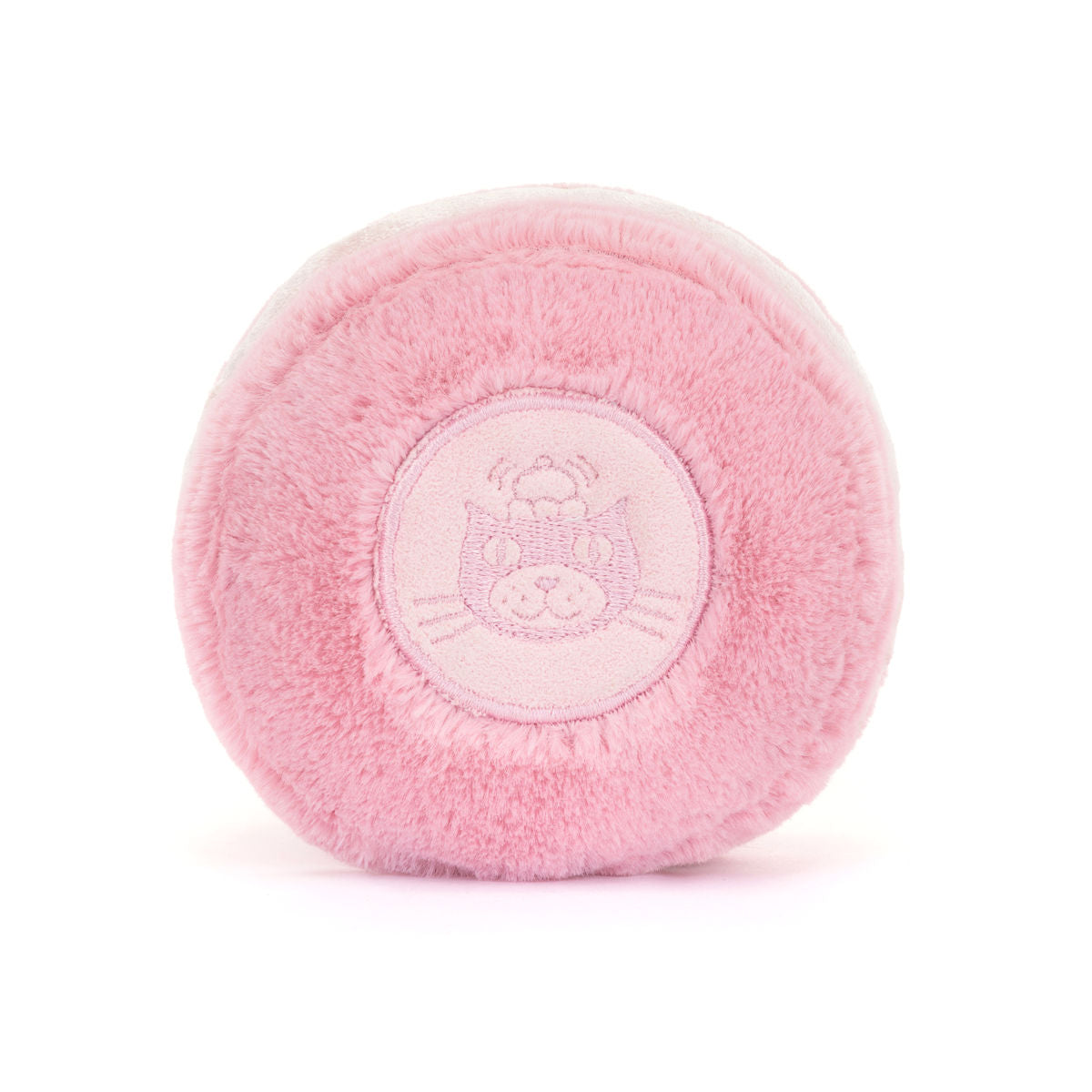 Jellycat Plush Toy, Food Bake, Amuseables Mia Macaron Strawberry - 12 cm