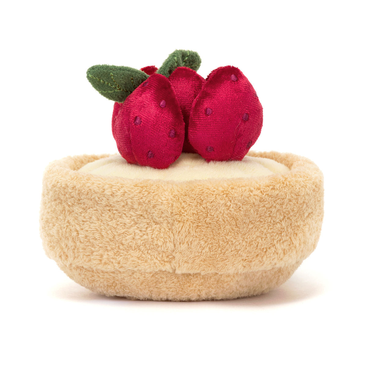 Jellycat Plush, Food Series, Amuseables Fleurette Strawberry Tart - 11 cm