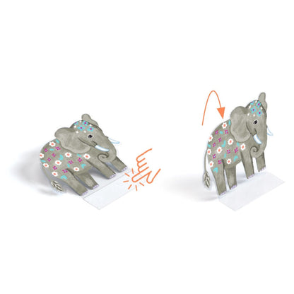 Djeco Creative Stand-Up Stickers, Animals