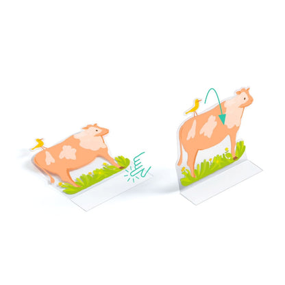 Djeco Creative Stand-Up Stickers, Farmyard
