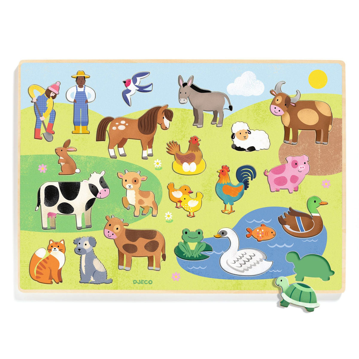Djeco Wooden Puzzle – Farmyard