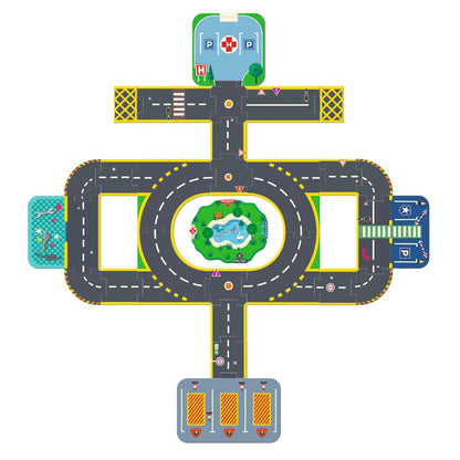 Crazy Motors City Road Puzzle - 33 Pieces