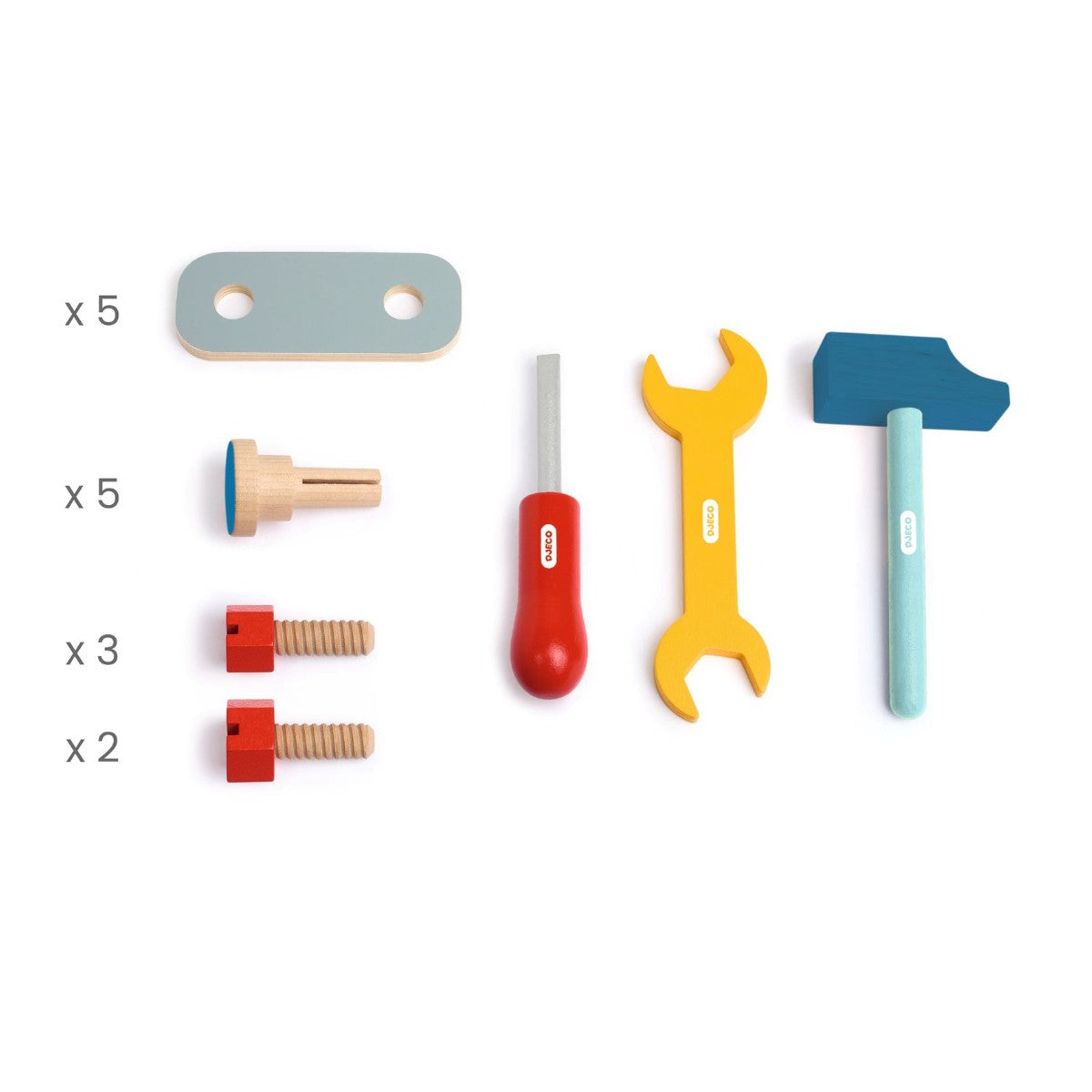 Djeco Wooden Activity Set, Bricotoo, Tool Bench