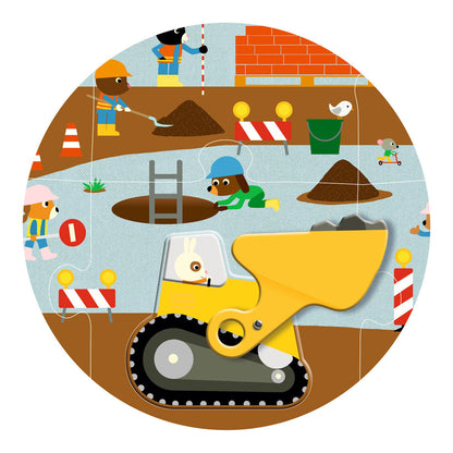 Djeco Floor Puzzle, Floor Puzzle - Construction Site