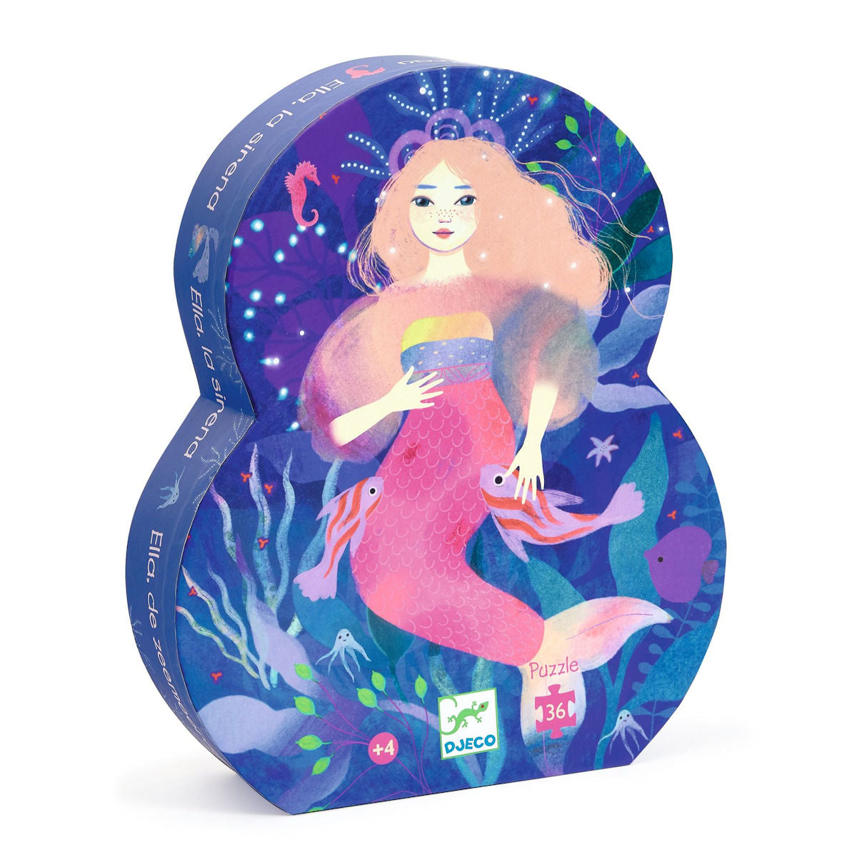 Djeco Silhouette Puzzle, Mermaid Ella - 36 Pieces