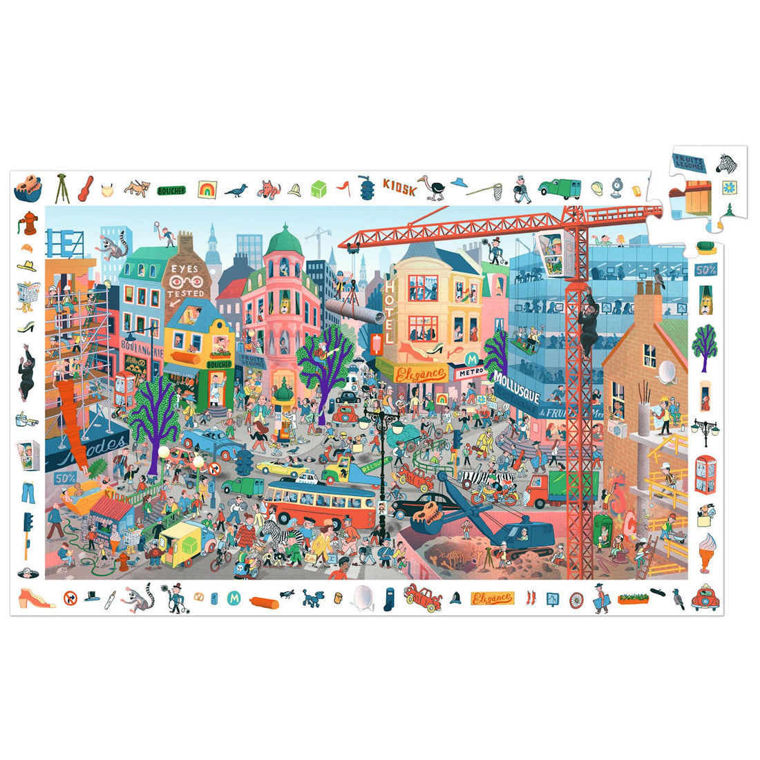 Djeco Observation Puzzle, City - 200 Pieces