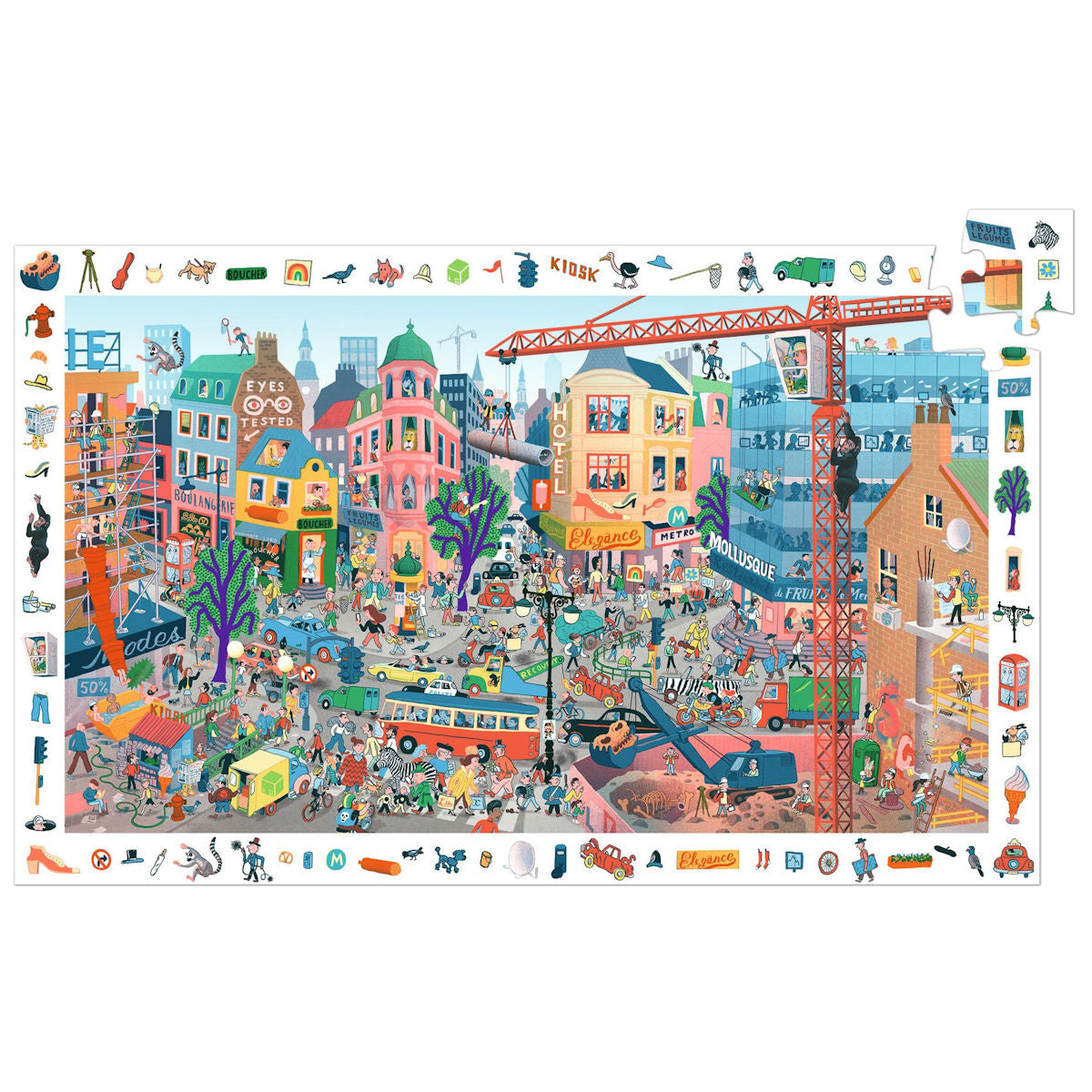 Djeco Observation Puzzle, City - 200 Pieces