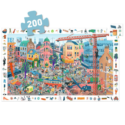 Djeco Observation Puzzle, City - 200 Pieces