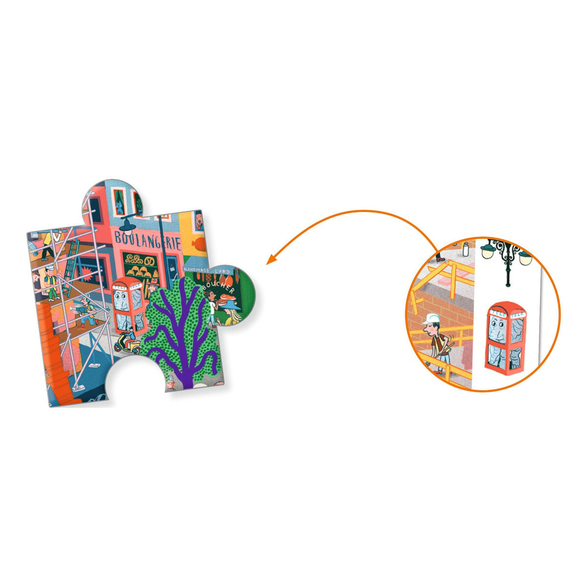 Djeco Observation Puzzle, City - 200 Pieces