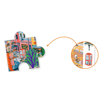 Djeco Observation Puzzle, City - 200 Pieces
