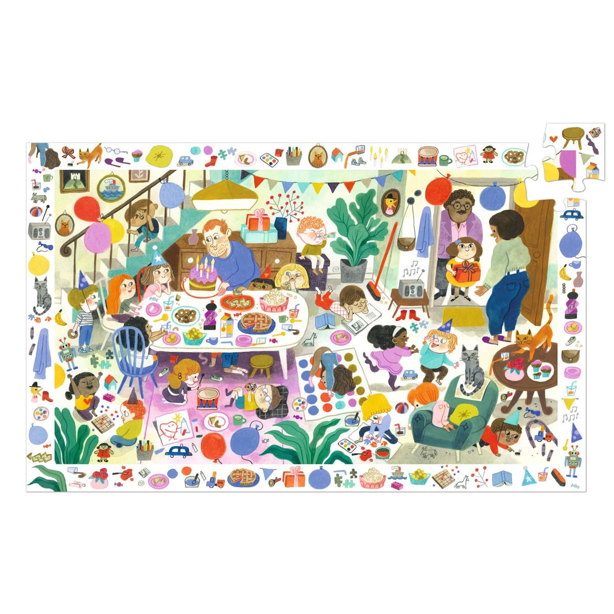 Djeco Observation Puzzle, Birthday - 54 Pieces
