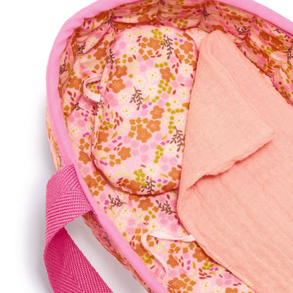 Djeco Pomea Mini Doll, Barbara with Bassinet