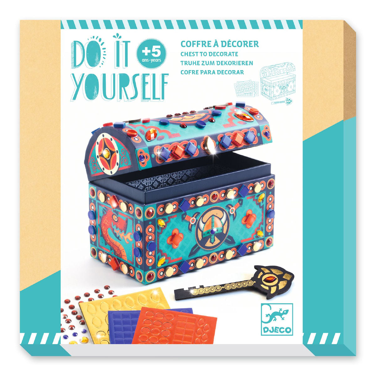 Djeco DIY - Treasure Chest, Precious Treasures