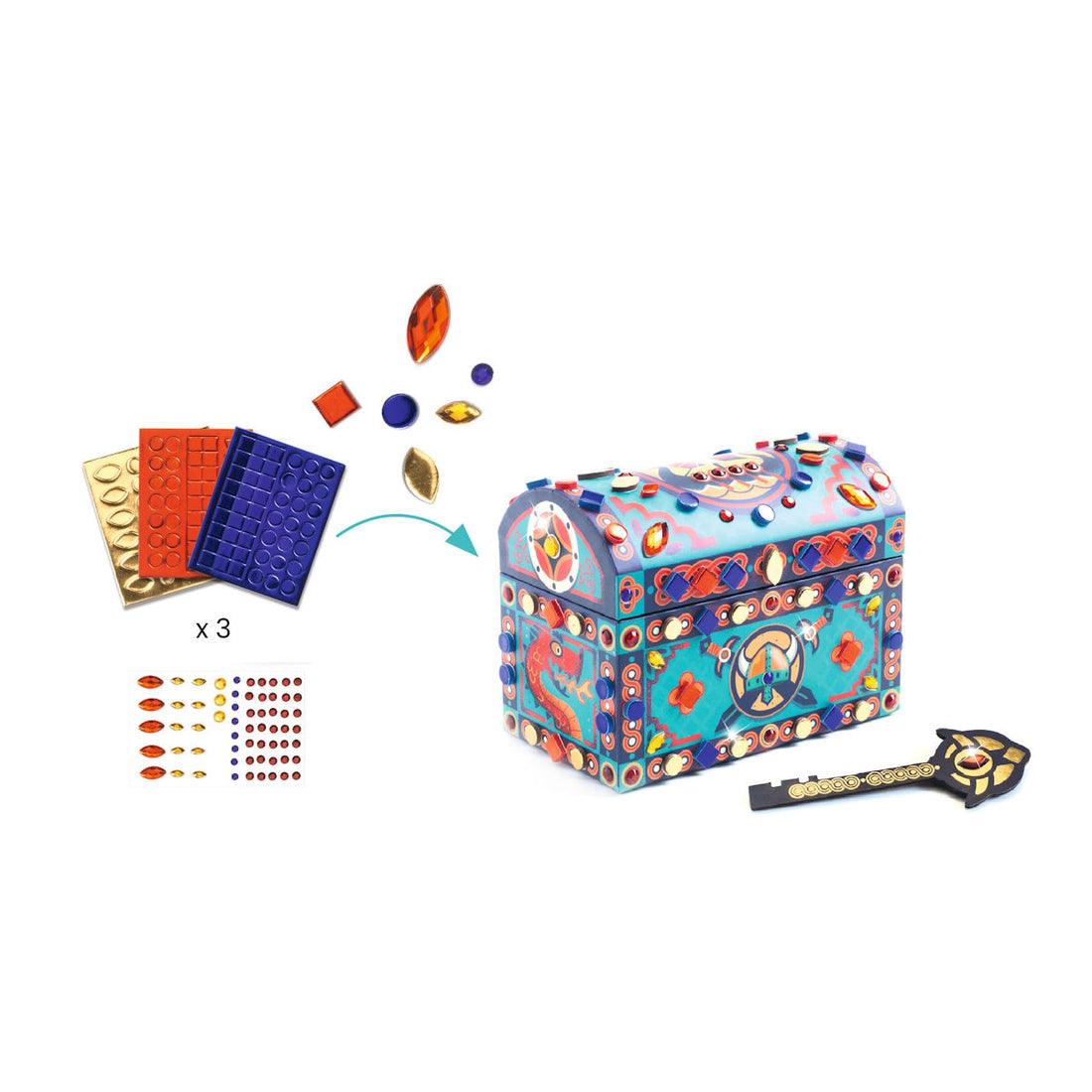 Djeco DIY - Treasure Chest, Precious Treasures