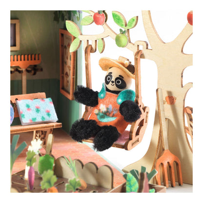 Djeco Mi House, DIY Miniature World in Suitcase - Olive